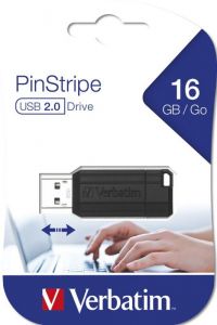 Verbatim / 16GB PinStripe USB2.0 Black