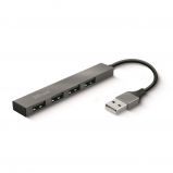  Trust Halyx Aluminium 4Port Mini USB Hub    Silver