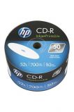 HP CD-R lemez, nyomtathat, 700MB, 52x, 50 db, zsugor csomagols, HP