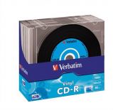 VERBATIM CD-R lemez, bakelit lemez-szer fellet, AZO, 700MB, 52x, 10 db, vkony tok, VERBATIM 