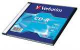 VERBATIM CD-R lemez, 700MB, 52x, 1 db, vkony tok, VERBATIM 