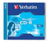 CD-R lemez, 700MB, 80min, 16x, 1 db, norml tok, VERBATIM 