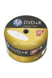 HP DVD-R lemez, nyomtathat, 4,7GB, 16x, 50 db, zsugor csomagols, HP