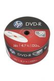 HP DVD-R lemez, 4,7 GB, 16x, 50 db, zsugor csomagols, HP