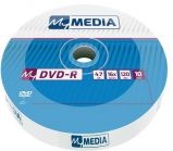 MYMEDIA DVD-R lemez, 4,7 GB, 16x, 10 db, zsugor csomagols, MYMEDIA (by VERBATIM)