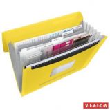 ESSELTE Harmonikamappa, A4, PP, 6 rekeszes, ESSELTE 