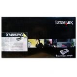 Lexmark X74x Yellow Toner Cartridge High Corpora (Eredeti)