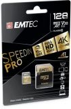 EMTEC Memóriakártya, microSDXC, 128GB, UHS-I/U3/V30/A2, 100/95 MB/s, adapter, EMTEC 