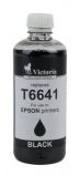 VICTORIA T66414 Tinta, L100, 200mfp nyomtatkhoz, VICTORIA TECHNOLOGY, fekete, 100ml