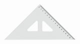 KOH-I-NOOR Háromszög vonalzó, műanyag, 60 °, KOH-I-NOOR