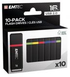 EMTEC Pendrive, 16GB, 10 db, USB 2.0, EMTEC 