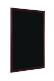 Egyb Krts informcis tbla, fekete fellet, 45x60 cm,  cseresznyefa szn keret