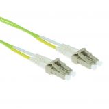 ACT LSZH Multimode 50/125 OM5 fiber cable duplex with LC connectors 1m Green