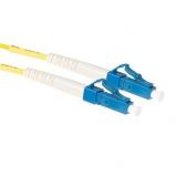 ACT LSZH Singlemode 9/125 OS2 fiber cable simplex with LC connectors 0, 5m Yellow