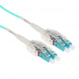 ACT Multimode 50/125 OM3 Polarity Twist fiber cable with LC connectors 1m Blue