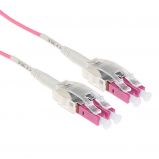 ACT Multimode 50/125 OM4 Polarity Twist fiber cable with LC connectors 0, 25m Pink