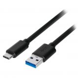 Akyga USB 3.1 type C / USB A cable 0, 5m Black