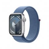Apple Watch S9 GPS 45mm Silver Alu Case with Winter Blue Sport Loop