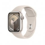Apple Watch S9 GPS 45mm Starlight Alu Case with Starlight Sport Band S/M