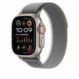 Apple Watch Ultra 2 Cellular 49mm Titanium Case with Green/Grey Trail Loop M/L