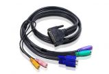 ATEN 2L-1701S 1, 1m PS/2 VGA KVM with Audio Cable