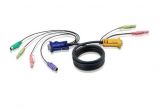 ATEN PS/2 KVM Cable with 3 in 1 SPHD and Audio 1, 8m