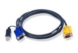 ATEN USB KVM Cable with 3 in 1 SPHD and Audio 3m