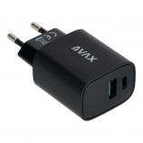 Avax CC600B 20W Universal USB Charger Black