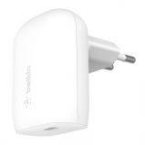Belkin Boost Charger 30W PD PPS Wall Charger + USB-C to USB-C Cable White