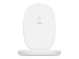 Belkin BoostCharge 15W Wireless Charging Stand + QC 3.0 24W Wall Charger White