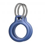 Belkin Secure Holder with Key Ring for AirTag 2-Pack Blue
