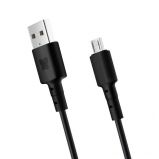 Bonbon DBone data and charging cable with USB/micro USB connectors,  1 meter,  black