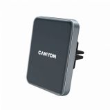 Canyon CNE-CCA15B Universal magnetic car holder with wireless charging for all smartphones Black