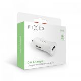 FIXED Car charger with USB output,  12W,  white