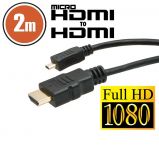 Delight HDMI kbel HDMI M - micro HDMI M 2m