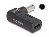 DeLock Adapter for Laptop Charging Cable USB Type-C female to Sony 6.0 x 4.3 mm male 90 angled Black