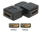 DeLock adapter HDMI famale to HDMI famale Black