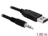 DeLock Converter USB 2.0 Type-A male to Serial TTL 3.5mm 3pin stereo jack 1, 8m (5V)