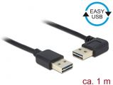 DeLock EASY-USB 2.0 Type-A male > EASY-USB 2.0 Type-A male angled left / right 1m Cable