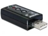 DeLock External USB 2.0 Sound Adapter Virtual 7.1 24 bit /96kHz with S/PDIF