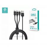 Devia Gracious Series 3 In 1 Charging Cable 1, 2m Black