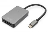 Digitus DA-70333 USB-C Card Reader 2 Port High Speed Space Gray
