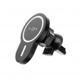 FIXED MagClick wireless charging holder with MagSafe mount support,  black