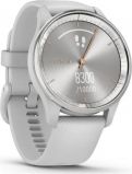 Garmin Vivomove Trend Silver Stainless Steel Bezel with Mist Gray Case and Silicone Band
