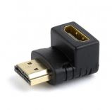 Gembird A-HDMI90-FML HDMI right angle adapter 90 downwards Blalck