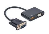 Gembird A-VGA-HDMI-02 VGA to HDMI + VGA adapter cable 0, 15m Black