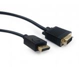 Gembird CCP-DPM-VGAM-6 DisplayPort to VGA adapter cable 1, 8m Black