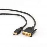 Gembird HDMI to DVI-D (Single Link) (18+1) cable 0, 5m Black