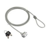 Gembird LK-K-01 Cable lock for notebooks key lock 1, 8m Grey