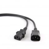 Gembird PC-189-VDE Power cord (C13 to C14) VDE approved 3m Black